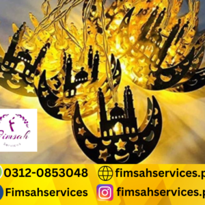 Ramadan Moon LED Fairy String Lights for Eid Mubarak Decorations in Islam Mosques and Muslim Homes