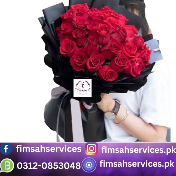 Luxury Red Roses Bouquet - Fimsah Services