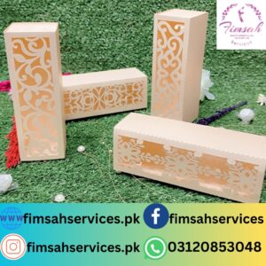 Fimsah Services' Elegant Laser Cut Favor Boxes