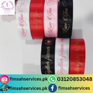 Fimsah Services' Custom Printed Ribbon - Personalized Gift Elegance
