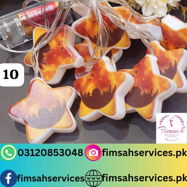 Star Shaped Light Curtains by Fimsah Services – Celestial Elegance for Events