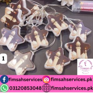 Star Shaped Light Curtains by Fimsah Services – Celestial Elegance for Events