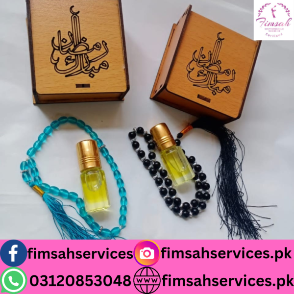 Elegant Attar and Tasbeeh Boxes by Fimsah Services – Timeless Event Gifts