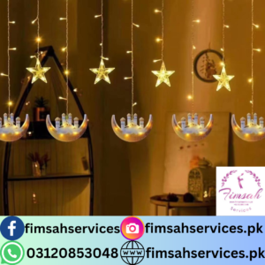 Enchanting Moon and Mosque Battery-Operated String Lights by Fimsah Services – Illuminate Your Events with Celestial and Spiritual Radiance.