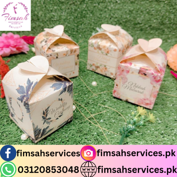 Bloomy Favor Boxes for Weddings