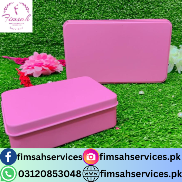 Pink Tin Boxes by Fimsah Services