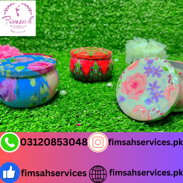 Elegant Floral Tin Boxes by Fimsah Services