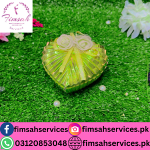 Elegant Heart Shaped Favor Container by Fimsah Services