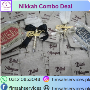 Nikkah Pen & Jute Pouch Combo Deal - Fimah Services