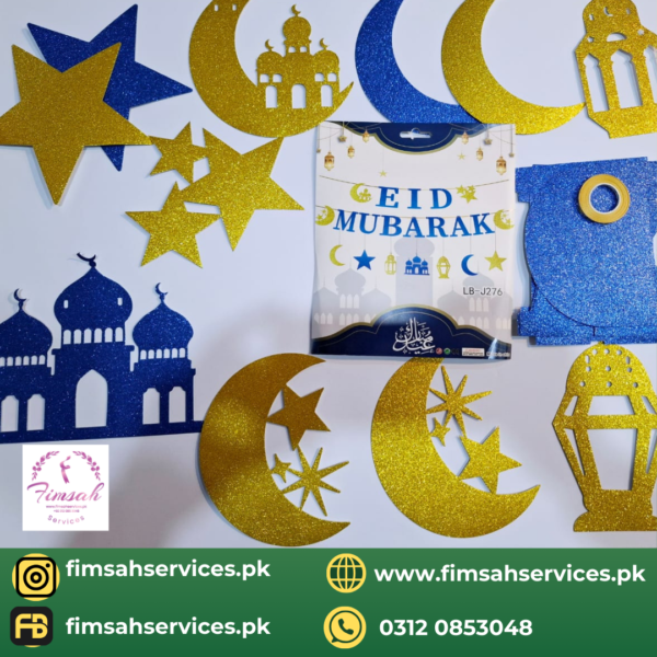 Eid Mubarak Banners and Buntings with festive designs